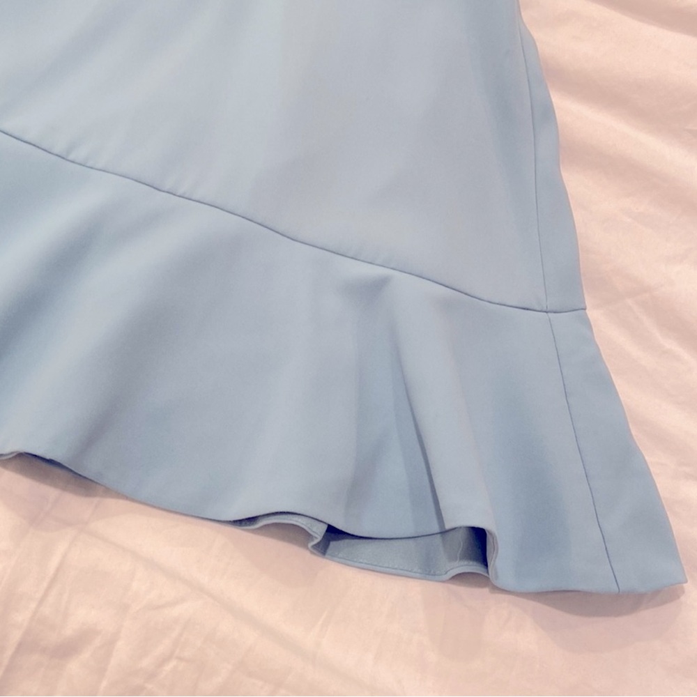 Adelyn Rae Slate Blue Ruffle Mini Dress - Picture 4 of 11